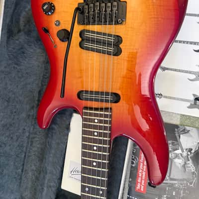 1990 Fender Heartfield EX-2 Made in Japan – Figured Maple Top, Rare Gray Case, Paperwork & Extras image 17