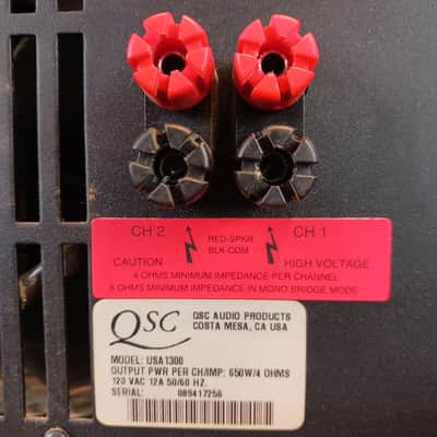 QSC USA 1300 Power Amplifier image 9