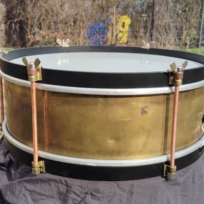 Restored Sonor Antik Vintage Marching Brass Snare from 50s image 6