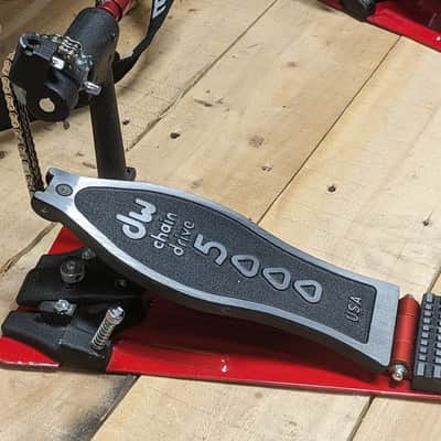 DW DWCP5002AD4 5000 Accelerator Double Bass Drum Pedal 2010s - Black/Red image 4