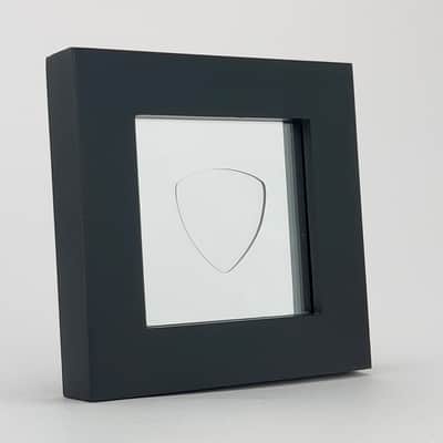3" x 3" Double Sided Guitar Pick Display, CLEAR #346 Rounded Bass Shape image 12