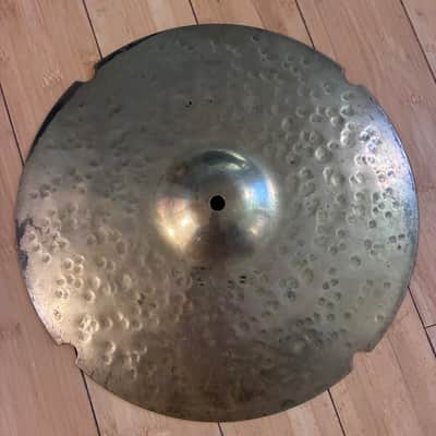 Zildjian 14" K Combo Hi Hats w/ notched K Custom Bottom RARE Z 1980s image 3