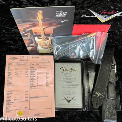 Fender Custom Shop 1962 Jaguar Time Capsule Finish Painted Head Cap Daphne Blue (137) image 8