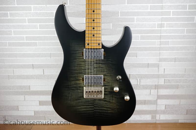 Schecter C-1 Standard Plus - Transparent Black Burst image 1
