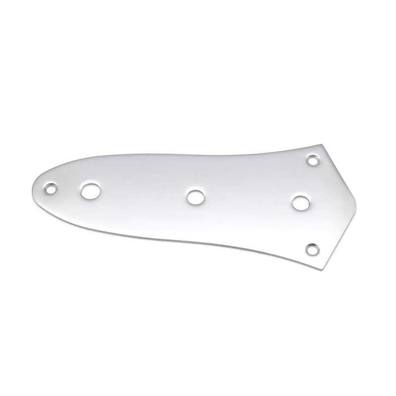 KD By AxLabs Steel J-Bass Style Control Plate, 3-Hole Mount - Satin Chrome image 1