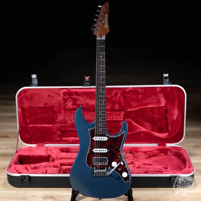 Ibanez AZ2204N Prestige HSS Guitar w/ Case – Prussian Blue Metallic image 1
