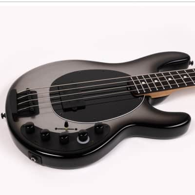 Ernie Ball Music Man StingRay 4 "DarkRay II", NEW COLOR Silverburst/ Ebony image 6