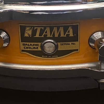 Tama 14" x 3,25" Tama AW523 snare drum 1989 - Bird’s Eye Maple Amber Lacquer image 9