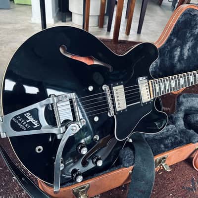 Gibson Memphis ES-335 Anchor Stud with Bigsby 2018 - Antique Ebony VOS Seymour Duncan Antiquity image 21