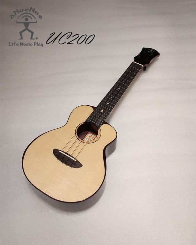 aNueNue UC200 Moon Bird All Solid Moon Spruce & Indian Rosewood Concert Ukulele