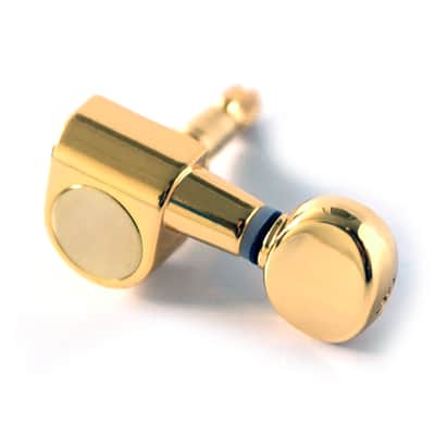 Guitar Anatomy Locking Tuners for Stratocaster and Telecaster Guitars - GA05-LK Machine Heads - Gold 6-in-line LH image 1