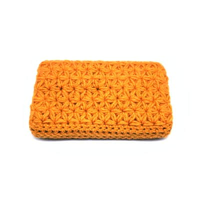 Jasmine stitch crochet dust cover for Korg Volca series modules - Gold image 2