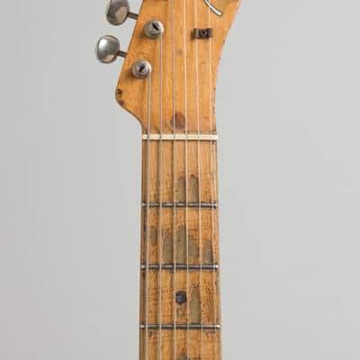 Fender Telecaster Solid Body Electric Guitar (1958), ser. #026990, black tolex hard shell case. image 5