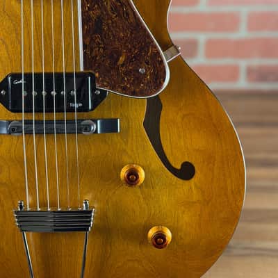 Godin 5th Avenue Jumbo P90 Hollow-Body Electric Guitar - Harvest Gold image 4