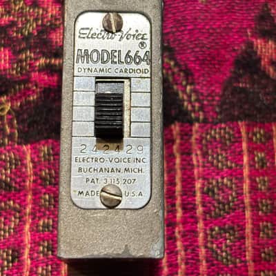 Vintage Electro-Voice 664 Cardioid Dynamic Microphone 1950 - 1979 - Satin Chrome image 2