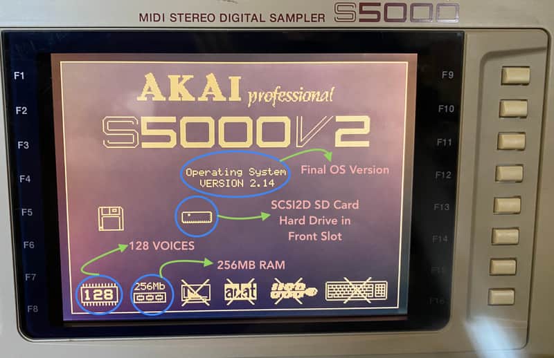 Akai S5000 MIDI Stereo Digital Sampler