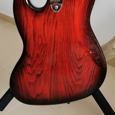 Bzone Jazz Bass MM 2012 - Translucent candy Red imagen 4
