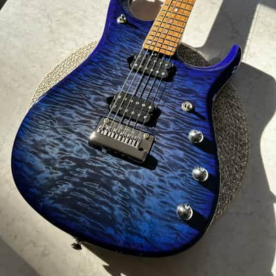 Ernie Ball Music Man JP15 - INSANE Blueberry Quilt image 25
