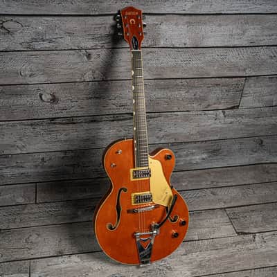 Gretsch G6120T-BSSMK Brian Setzer Signature Nashville Hollow Body '59 "Smoke" with Bigsby - Ebony Fingerboard, Smoke Orange image 9