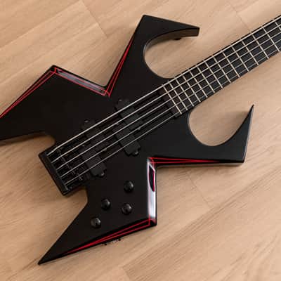 2009 BC Rich Widow WMD 5-String Bass w/ P-Style Pickups & Active Preamp, Black Onyx image 1