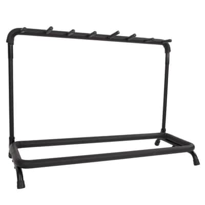 7-Slot Folding Multiple Guitar Bass Holder Rack Stand US Stock image 3