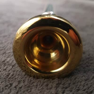RARE!!! GETZEN DELUXE M trumpet mouthpiece, 24K gold plated, PRISTINE! image 4