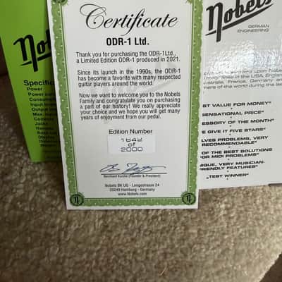 Nobels ODR-1 Ltd. Natural Overdrive 2021 - Black / Green Sparkle image 1