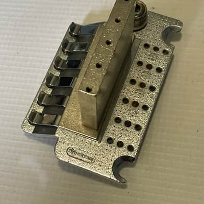 1980's Era Kramer Guitars German Made Original Floyd Rose Chrome Tremolo Bridge Base Plate Frame image 5