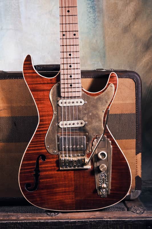 Postal Custom Memphis Rocket Red Flamed Maple image 1