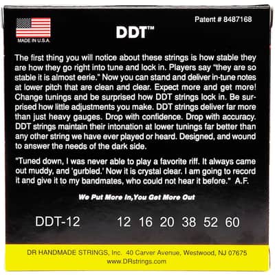 DR DDTÃ¢â€žÂ¢ - Drop Down Tuning Electric Guitar Strings: Extra Heavy 12-60 image 2