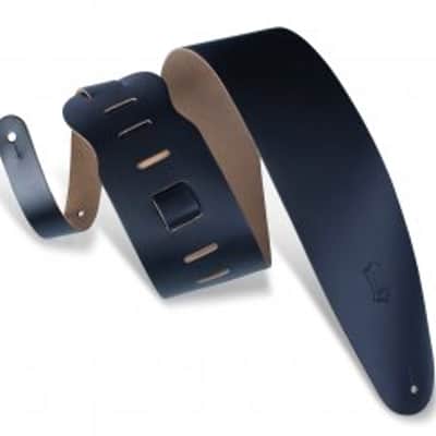 Levy's M4-BLK 3.5" Leather Bass Strap image 1