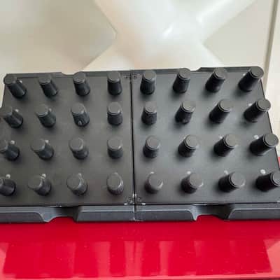 Pair of Intech Studio EN16 16-Encoder [Series 2 – Detent Encoder] MIDI Controllers, plus case, and 3D printed stands image 1
