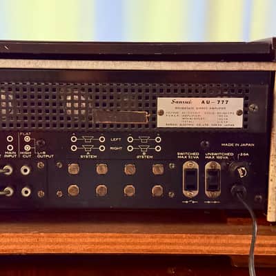 🎶✨ Sansui AU-777 Vintage Integrated Amplifier (100V JDM) w/ Original Wood Case – Serviced & Cleaned✨🎶 image 21