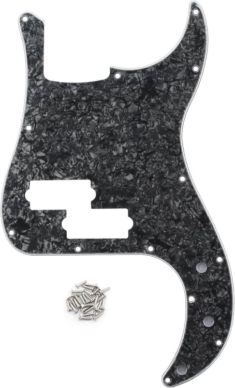 Bass Pickguard Guitar Scratch Plate Pick Guard for 4 String Standard Bass Style, 4Ply Black Pearl image 1