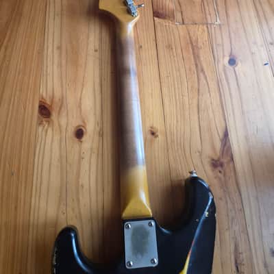 MJT VTS Stratocaster build Musikraft 2020 - Black over sunburst image 7