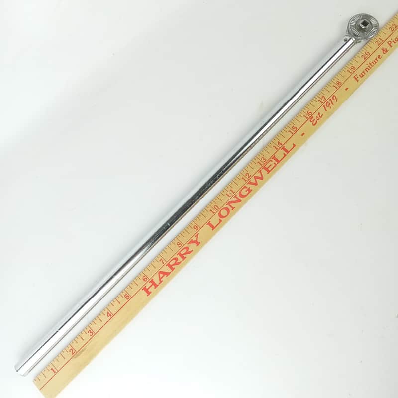Ludwig Vintage Atlas Cymbal Stand 22"x5/8"Top Tube Ratchet Tilter Vintage Chrome image 1