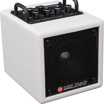 Extremely Portable! Phil Jones X4-C Nanobass Combo Amp White Single channel 35 Watt Multi Instrument Combo Amp, Only 5.3 lbs., Can be powered by Powerbank image 7