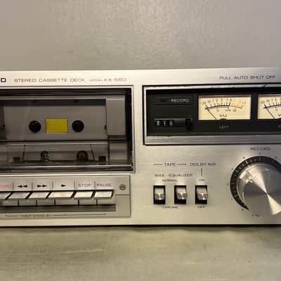 Platine Cassette Audio Kenwood KX 550 – Lecteur/enregistreur – Occasion – Argenté