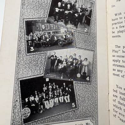 1930’s Gibson “What do you want to do?” Booklet Rare brochure Catalog Collector case Candy vintage pre war Roy Smeck Gene Autry Script image 7
