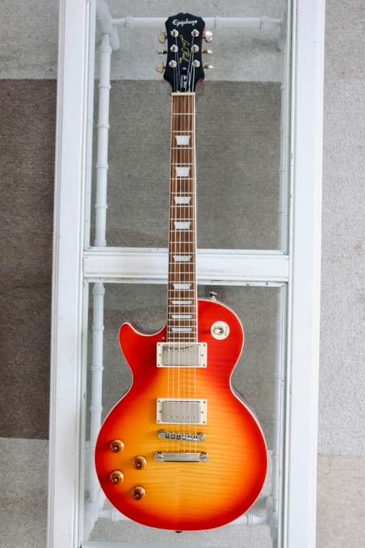 Epiphone Les Paul Standard '50s with Left-Handed - Washed Cherry Sunburst image 1