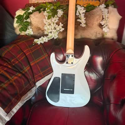 Jackson JS Series JS12 Dinky with Amaranth Fretboard 2024 Snow White Full Pro Set Up, Frets Dressed, Rolled Edges image 3