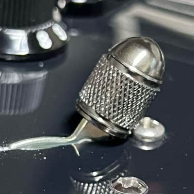 Kinnatone Stubby BLACK CHROME Aluminum 3 or 5 way Blade style Switch Tip. For Strat or Tele image 2