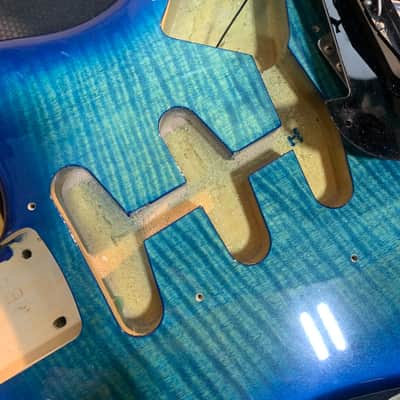Fender Limited Edition ST-62 FMT Stratocaster Reissue MIJ 2013 Blue Flame Japan w/ Bag image 21