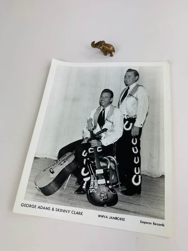 WWVA Jamboree George Adams & Skinny Clark Promotional Photo (c. 1962–1964) image 1