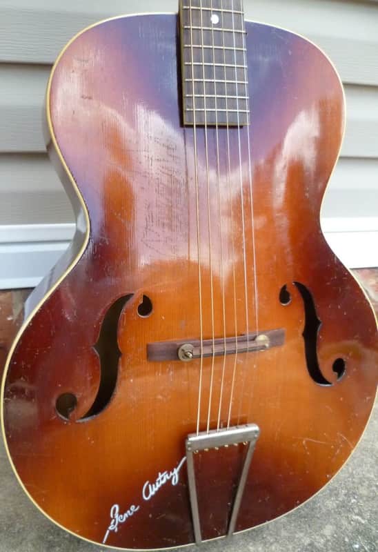 1935 Harmony Gene Autry Old Santa Fe Archtop - Amber Sunburst image 1