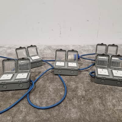 Blue CEE Industrial Plug to 5× Dual UK Socket Distribution Lead - Rugged Industrial Design - Good image 8