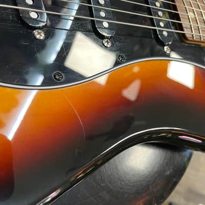 Fender Stratocaster Left-handed Reverse Headstock Partscaster - Sunburst image 17