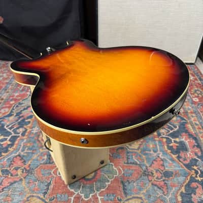 Epiphone Rivoli Reissue Short Scale Semi-Hollow Bass Mudbucker Transducer - 1996 image 18