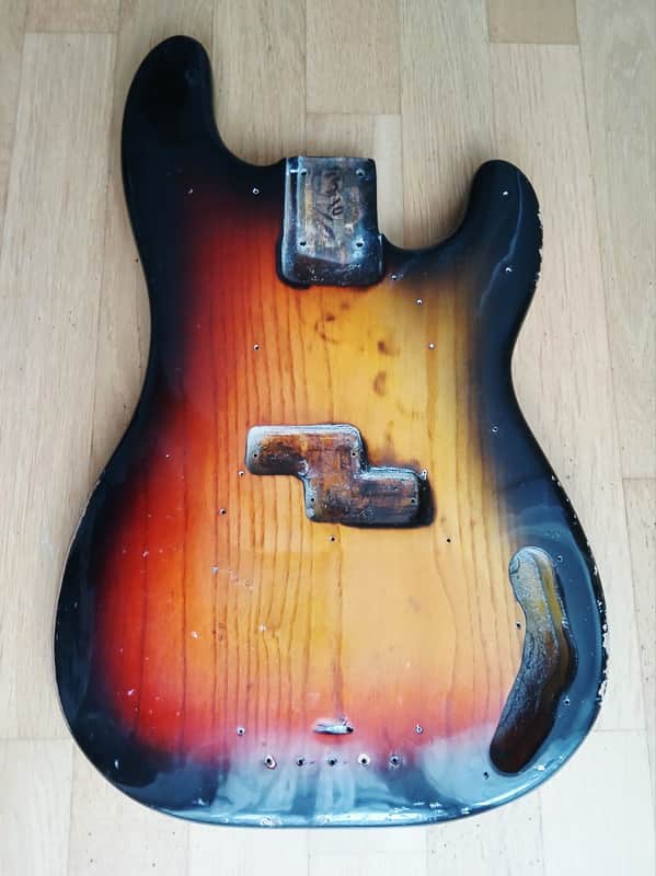 1966 Fender Precision P Bass Body (REFIN) image 1