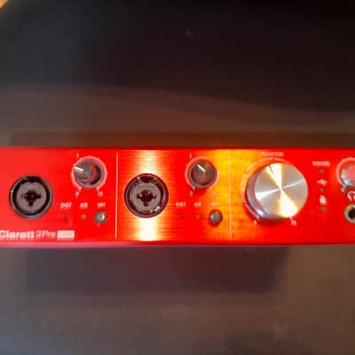 Focusrite Clarett 2Pre USB Audio Interface 2010s - Red image 1
